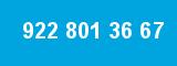 922 801 36 67 922 801 36 67